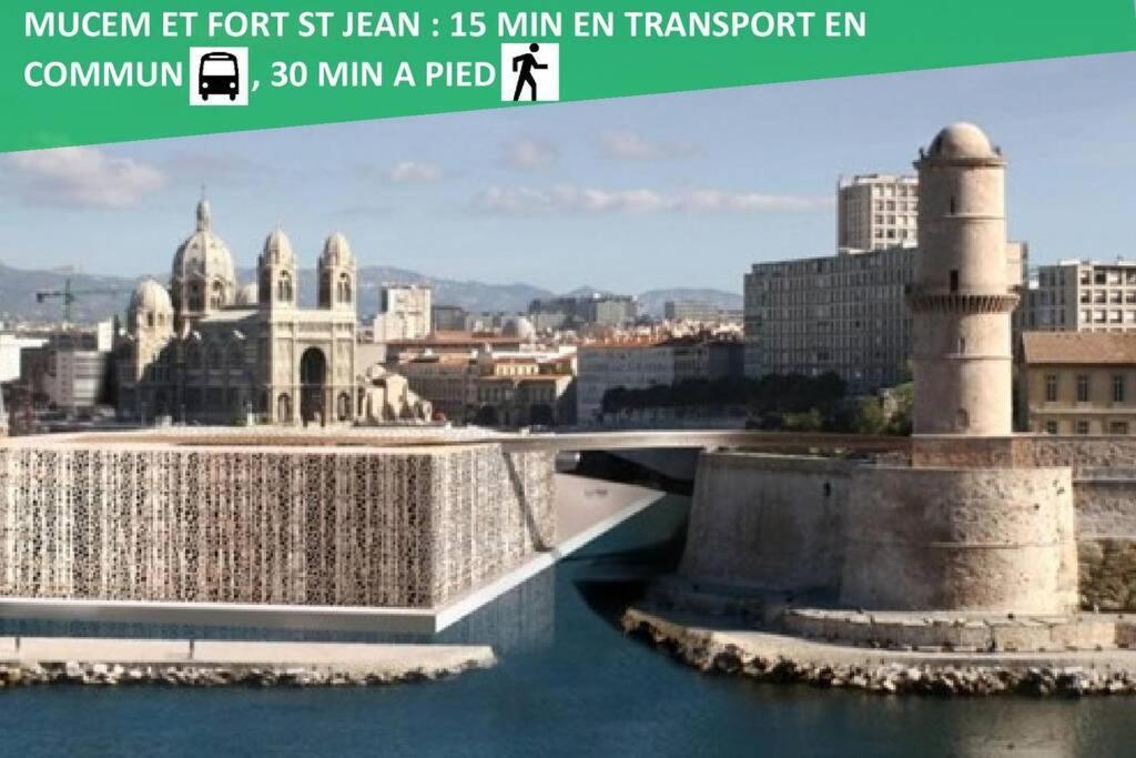 Climatise Gare Stcharles 4 Chambres Grand Balcon / Experience-Immo Marseille Eksteriør bilde