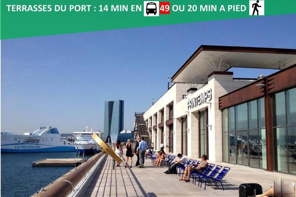 Climatise Gare Stcharles 4 Chambres Grand Balcon / Experience-Immo Marseille Eksteriør bilde