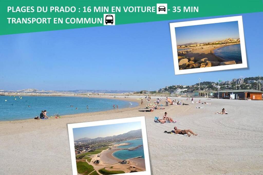 Climatise Gare Stcharles 4 Chambres Grand Balcon / Experience-Immo Marseille Eksteriør bilde